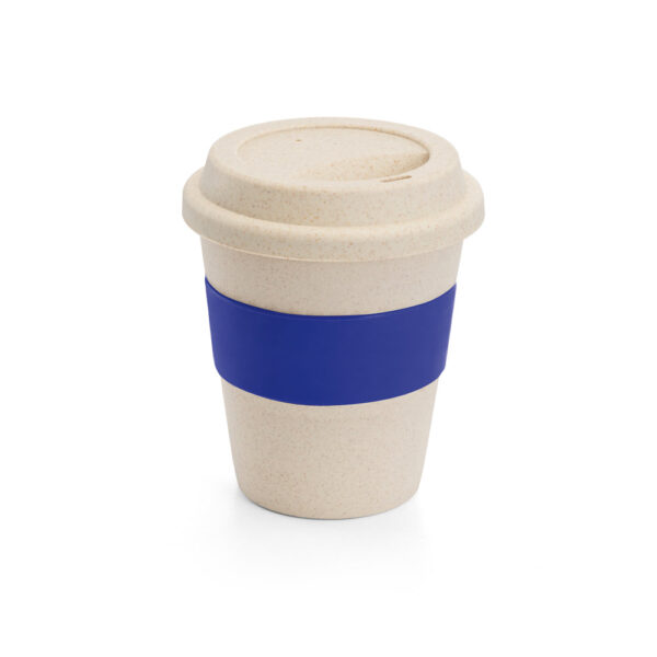 Copo de viagem em fibra de bambu (60%) e PP (40%) 380 mL - Brinde Corporativo Personalizado | Enova
