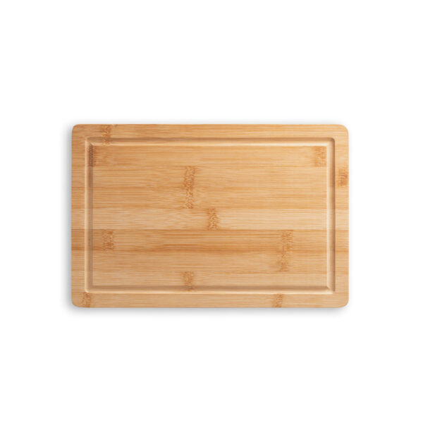 Kit churrasco em estojo de PU e 210D com tábua em bambu e 7 utensílios em aço inox e madeira de seringueira - Brinde Corporativo Personalizado | Enova