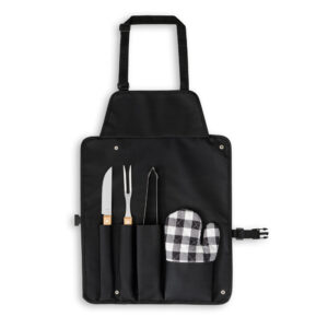Kit churrasco com 4 utensílios - Enova Brindes Personalizados