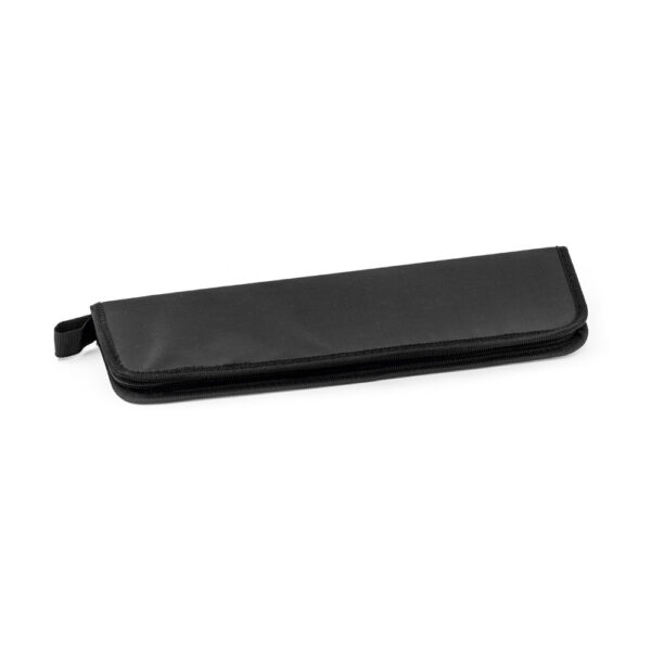 Kit churrasco em estojo em 210D em 2 utensílios em aço inox e PP - Brinde Corporativo Personalizado | Enova