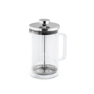 Cafeteira em vidro borossilicato e aço inox 600 mL - Brinde Corporativo Personalizado | Enova