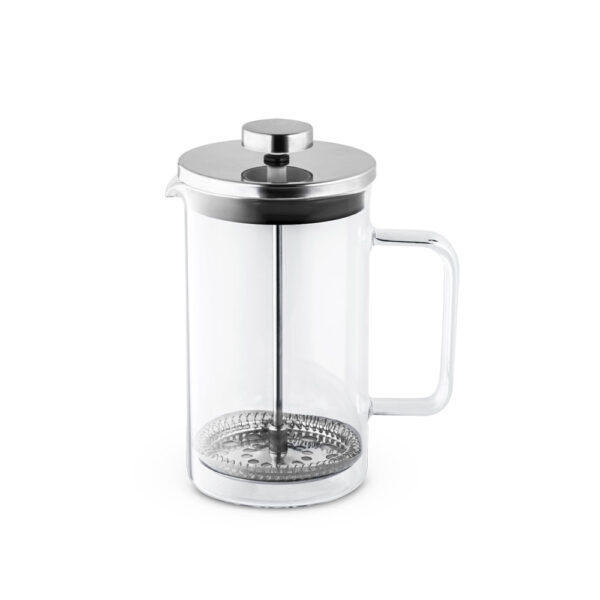 Cafeteira em vidro borossilicato e aço inox 600 mL - Brinde Corporativo Personalizado | Enova