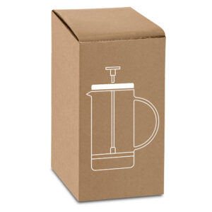 Cafeteira em vidro borossilicato e aço inox 600 mL - Brinde Corporativo Personalizado | Enova