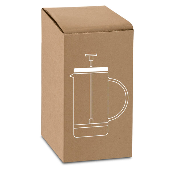 Cafeteira em vidro borossilicato e aço inox 600 mL - Brinde Corporativo Personalizado | Enova