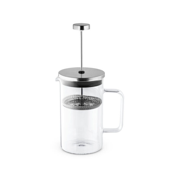 Cafeteira em vidro borossilicato e aço inox 600 mL - Brinde Corporativo Personalizado | Enova