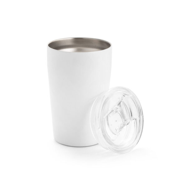 Copo de viagem em aço inox 380 mL - Brinde Corporativo Personalizado | Enova