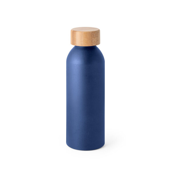Squeeze de alumínio com tampa em bambu 550 mL - Brinde Corporativo Personalizado | Enova