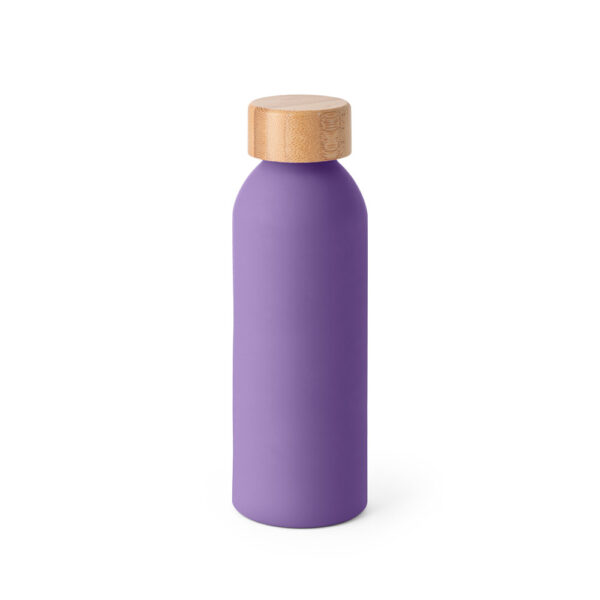 Squeeze em alumínio com tampa em bambu 550 mL - Brinde Corporativo Personalizado | Enova