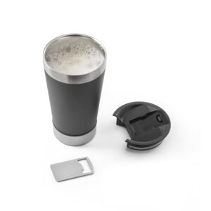 Copo térmico de viagem em aço inox 630 mL - Brinde Corporativo Personalizado | Enova
