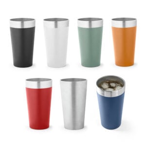 Copo térmico de viagem em aço inox 540 mL - Enova Brindes Personalizados