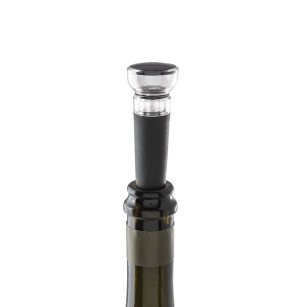 Rolha de vinho com sistema de bomba de vácuo - Brinde Corporativo Personalizado | Enova