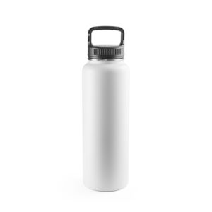 Garrafa em aço inoxidável (90% reciclado) com revestimento em pó e de grande capacidade até 1200 mL - Brinde Corporativo Personalizado | Enova