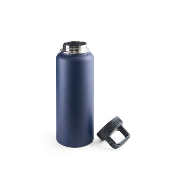 Garrafa em aço inoxidável (90% reciclado) com revestimento em pó e de grande capacidade até 1200 mL - Brinde Corporativo Personalizado | Enova