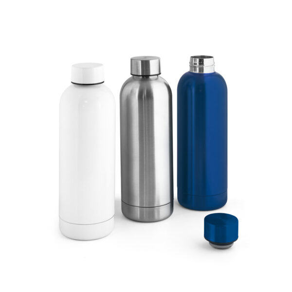 Squeeze em aço inox (90% reciclado) com acabamento em mate metálico 550 mL - Brinde Corporativo Personalizado | Enova