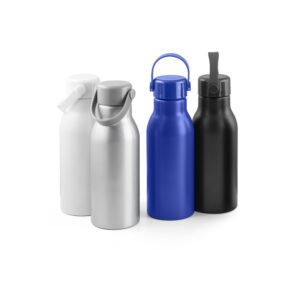 Squeeze em alumínio 100% reciclado com acabamento em mate 700 mL - Brinde Corporativo Personalizado | Enova