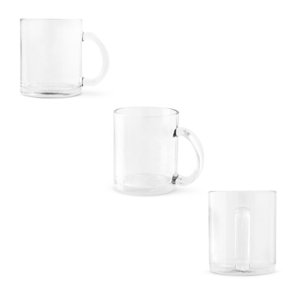 Caneca em vidro para sublimação 350 mL - Enova Brindes Personalizados