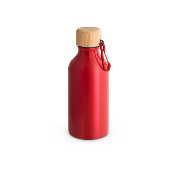 Squeeze em alumínio 100% reciclado com cor sólida brilhante 400 mL - Brinde Corporativo Personalizado | Enova