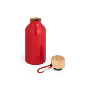 Squeeze em alumínio 100% reciclado com cor sólida brilhante 400 mL - Brinde Corporativo Personalizado | Enova