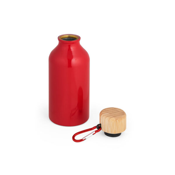 Squeeze em alumínio 100% reciclado com cor sólida brilhante 400 mL - Brinde Corporativo Personalizado | Enova