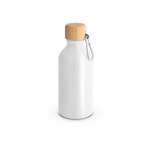 Squeeze em alumínio 100% reciclado com cor sólida brilhante 400 mL - Brinde Corporativo Personalizado | Enova