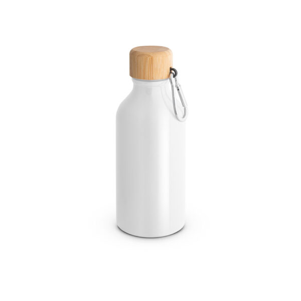 Squeeze em alumínio 100% reciclado com cor sólida brilhante 400 mL - Brinde Corporativo Personalizado | Enova