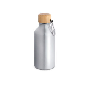 Squeeze em alumínio 100% reciclado com cor sólida brilhante 400 mL - Brinde Corporativo Personalizado | Enova