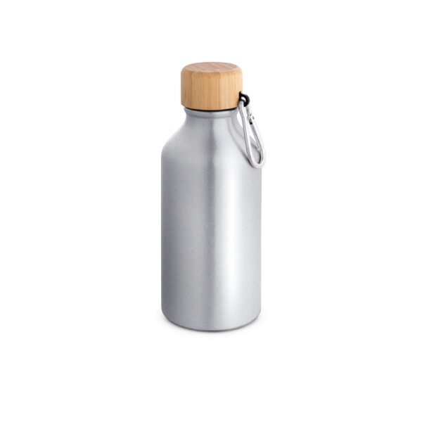 Squeeze em alumínio 100% reciclado com cor sólida brilhante 400 mL - Brinde Corporativo Personalizado | Enova