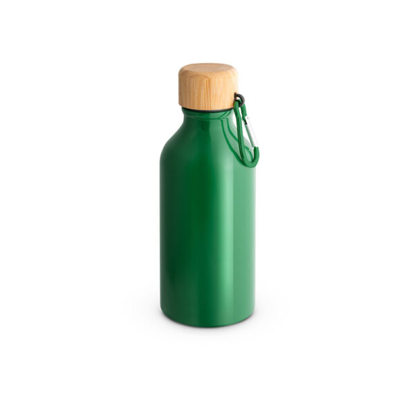 Squeeze em alumínio 100% reciclado com cor sólida brilhante 400 mL - Brinde Corporativo Personalizado | Enova