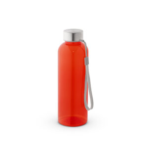 Squeeze em rPET 100% reciclado e tampa em aço inox 580 mL - Brinde Corporativo Personalizado | Enova