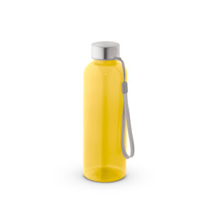 Squeeze em rPET 100% reciclado e tampa em aço inox 580 mL - Brinde Corporativo Personalizado | Enova