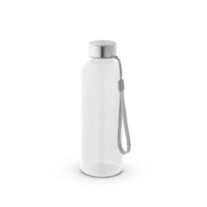 Squeeze em rPET 100% reciclado e tampa em aço inox 580 mL - Brinde Corporativo Personalizado | Enova