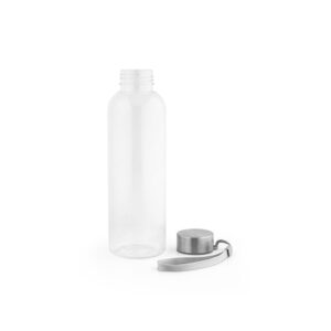 Squeeze em rPET 100% reciclado e tampa em aço inox 580 mL - Brinde Corporativo Personalizado | Enova