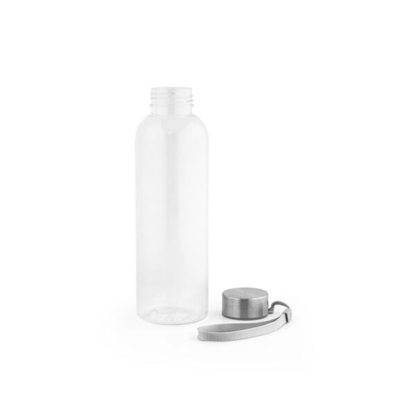 Squeeze em rPET 100% reciclado e tampa em aço inox 580 mL - Brinde Corporativo Personalizado | Enova