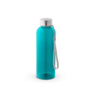 Squeeze em rPET 100% reciclado e tampa em aço inox 580 mL - Brinde Corporativo Personalizado | Enova