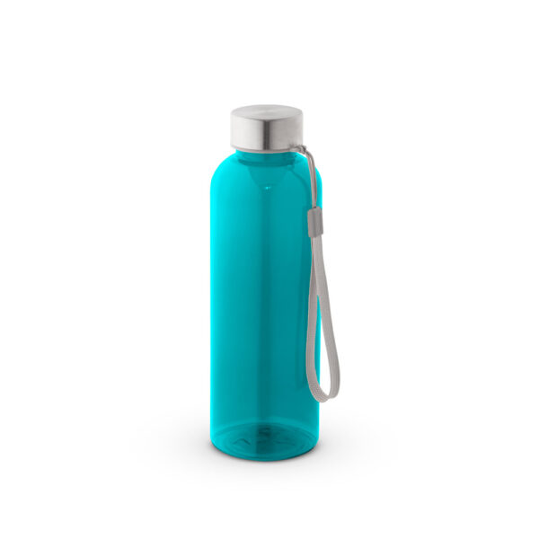 Squeeze em rPET 100% reciclado e tampa em aço inox 580 mL - Brinde Corporativo Personalizado | Enova