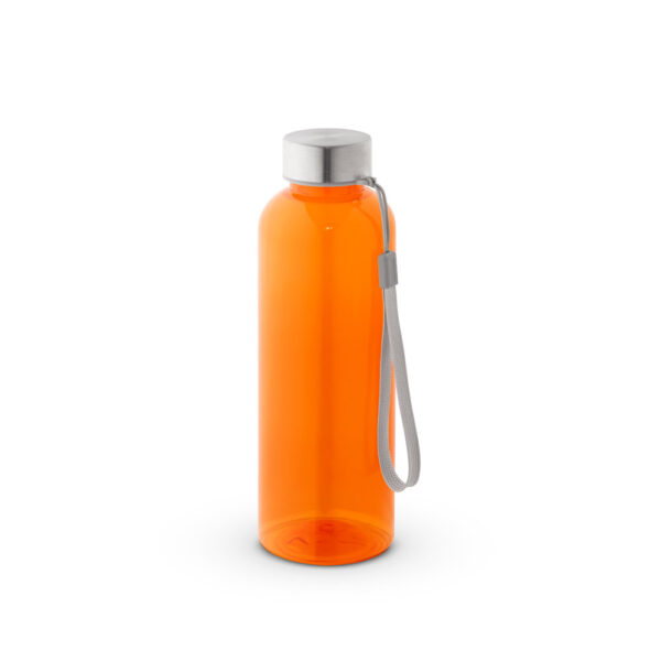 Squeeze em rPET 100% reciclado e tampa em aço inox 580 mL - Brinde Corporativo Personalizado | Enova