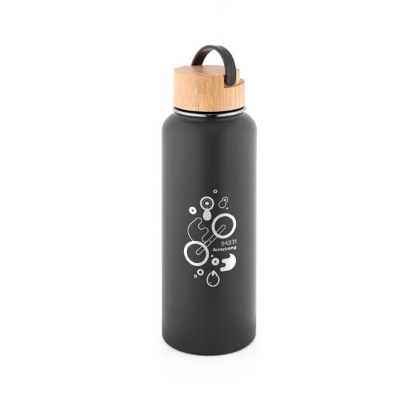Squeeze térmico em aço inox ( 90% reciclado) com revestimento em pó 1200 mL - Brinde Corporativo Personalizado | Enova