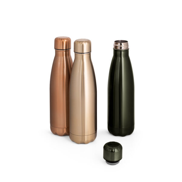 Garrafa em aço inox com acabamento mate metálico 510 mL - Brinde Corporativo Personalizado | Enova
