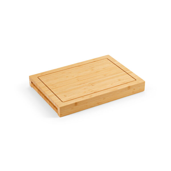 Conjunto de tábuas em bambu com 3 facas inclusas - Brinde Corporativo Personalizado | Enova