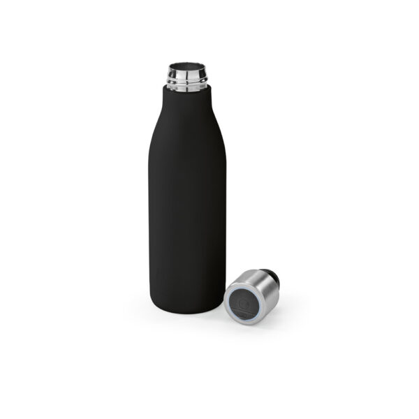Garrafa em aço inox (90% reciclado) de parede dupla térmica com sistema de auto-sanitização UV 500 mL - Brinde Corporativo Personalizado | Enova
