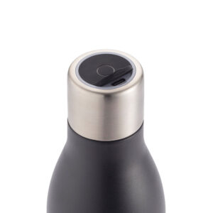 Garrafa em aço inox (90% reciclado) de parede dupla térmica com sistema de auto-sanitização UV 500 mL - Brinde Corporativo Personalizado | Enova