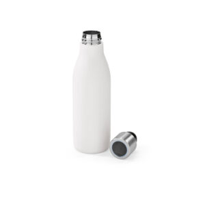 Garrafa em aço inox (90% reciclado) de parede dupla térmica com sistema de auto-sanitização UV 500 mL - Brinde Corporativo Personalizado | Enova