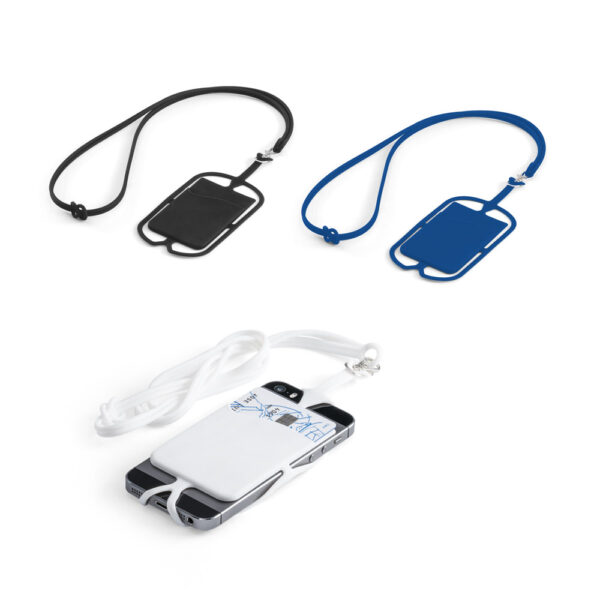 Porta cartões para celular em silicone - Enova Brindes Personalizados