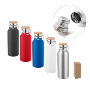 Squeeze térmica em aço inox 570 mL - Enova Brindes Personalizados