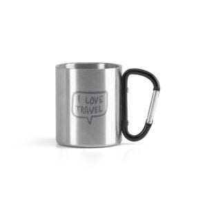 Caneca em aço inox 230 mL - Brinde Corporativo Personalizado | Enova