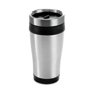 Copo térmico em aço inoxidável e PP 420 mL - Brinde Corporativo Personalizado | Enova