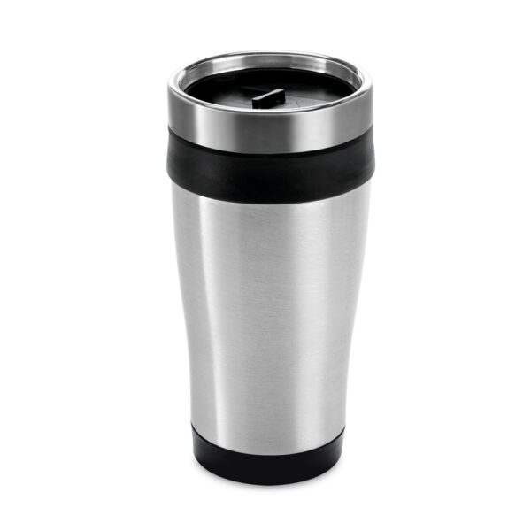 Copo térmico em aço inoxidável e PP 420 mL - Brinde Corporativo Personalizado | Enova