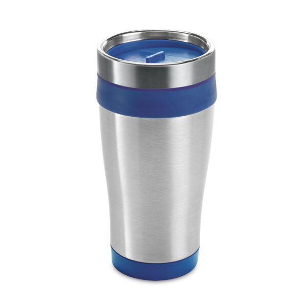 Copo térmico em aço inoxidável e PP 420 mL - Brinde Corporativo Personalizado | Enova