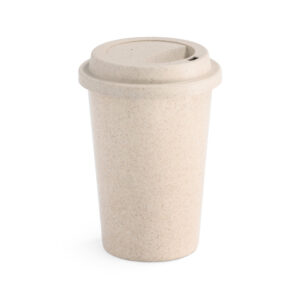 Copo para viagem em fibra de bambu (60%) e PP (40%) 450 mL - Brinde Corporativo Personalizado | Enova