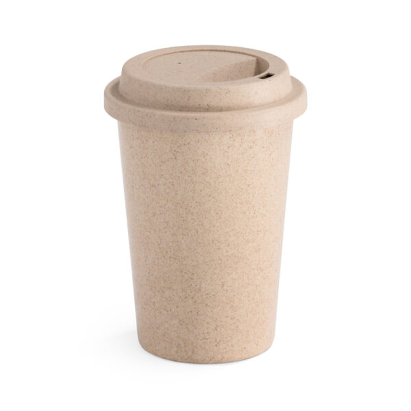 Copo para viagem em fibra de bambu (60%) e PP (40%) 450 mL - Enova Brindes Personalizados
